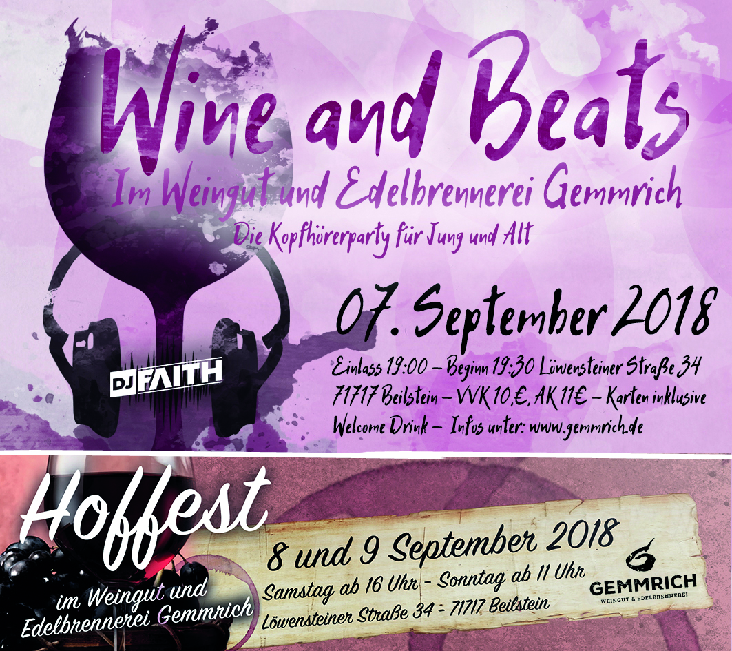 Hoffest und Wine & Beats 2018
