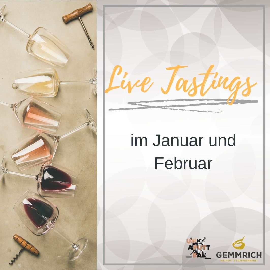 Live Tastings im Frühjahr