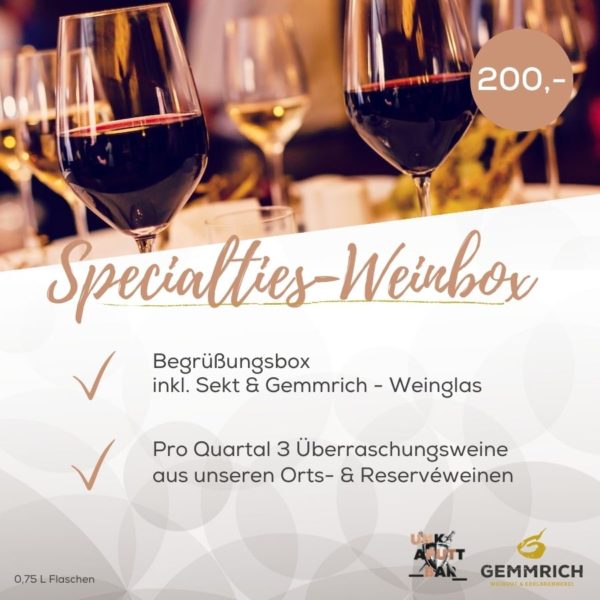 Spcialties-Weinbox | Weingut und Edelbrennerei Gemmrich