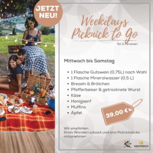 Weekdays Picknick to Go - Weingut und Edelbrennerei Gemmrich